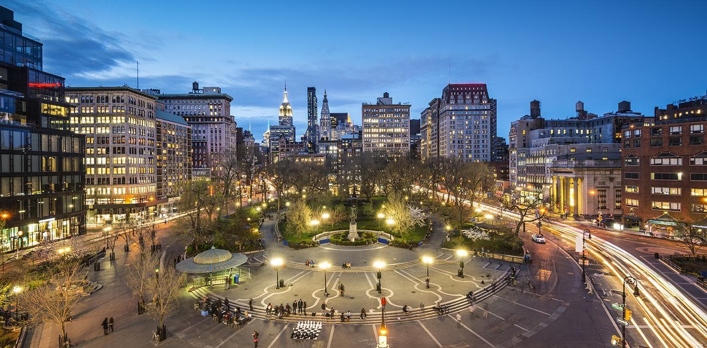 Union Square, New York — the neighbourhood of the office